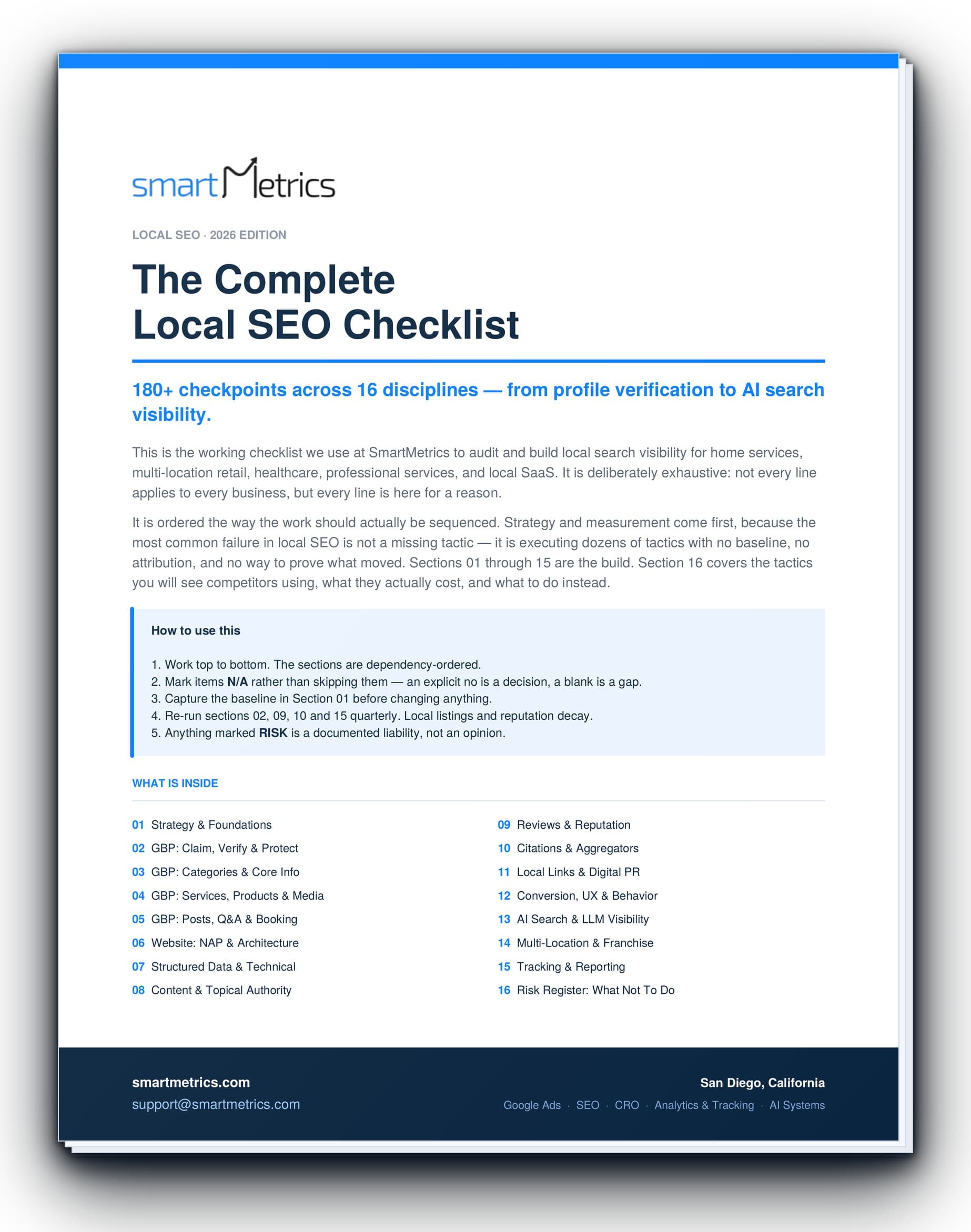 The Complete Local SEO Checklist cover