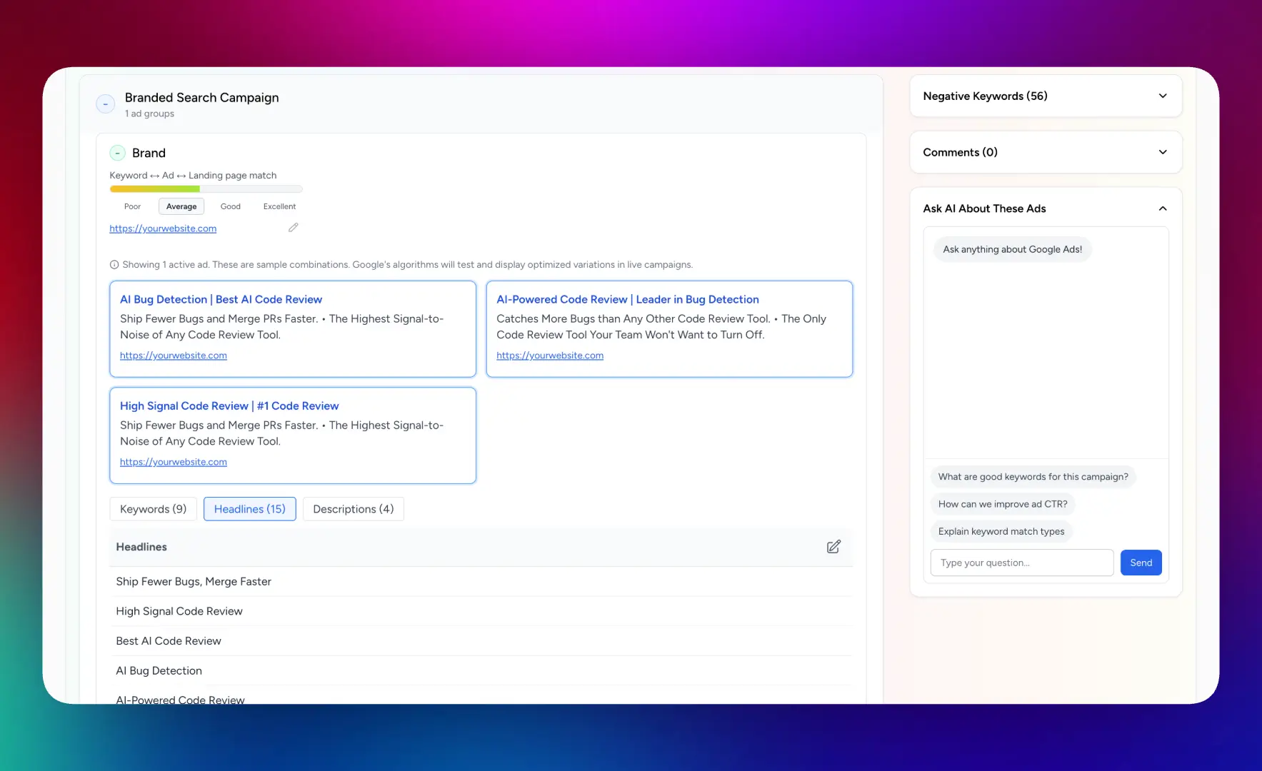 Google Ads Previewer feature illustration