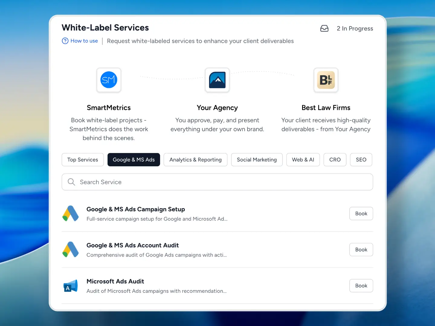 White-Label Services feature illustration
